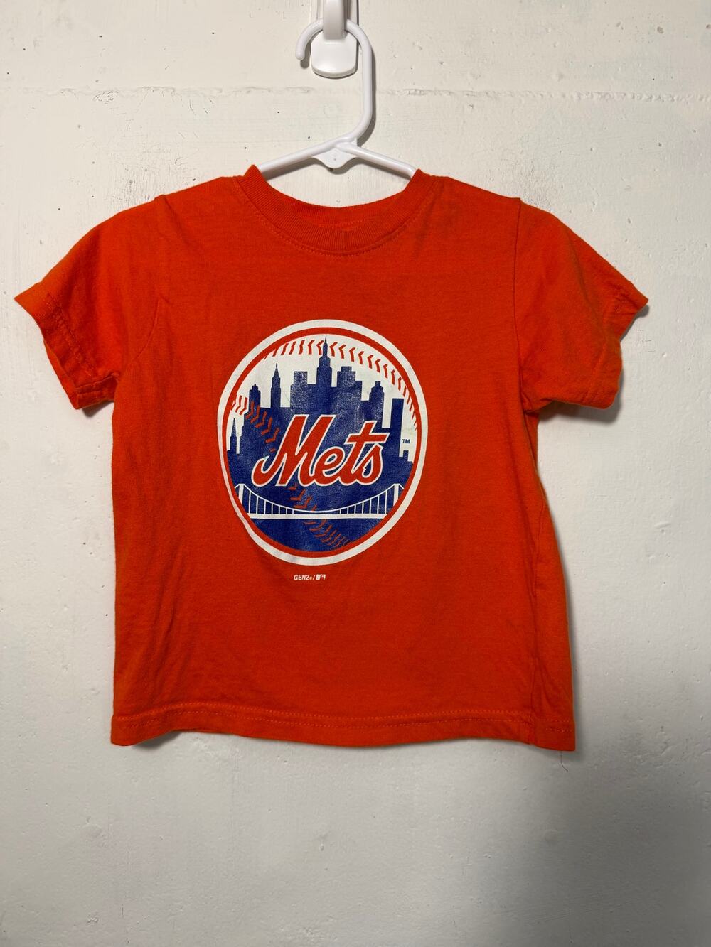 Mets Baseball MLB Baby 2T Toddler Shirt Unisex Orange New York Mets